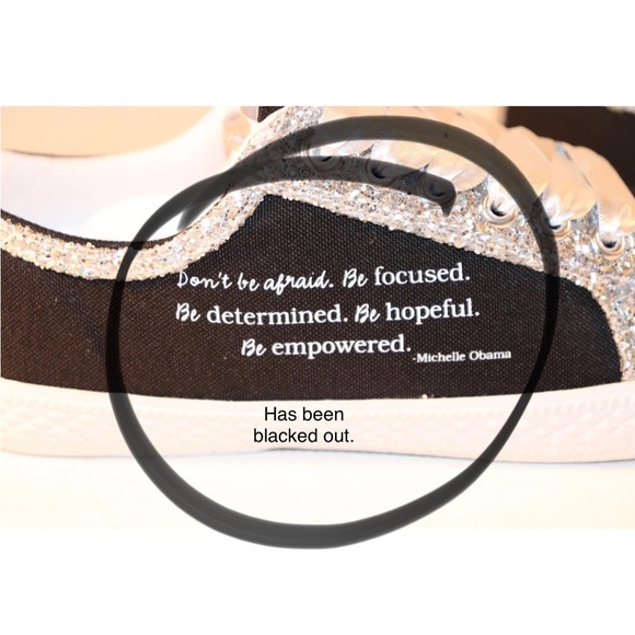 Michelle Obama glitter shoes from Franklin Mint. - Picture 5 of 5